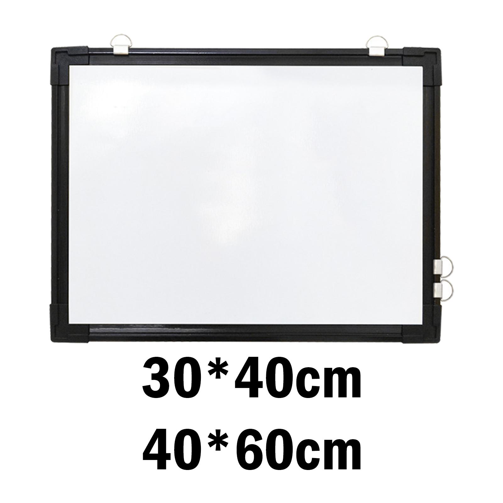 Double Sided Magnetic Whiteboard Aluminium Frame Wall Hanging Dry Erase White